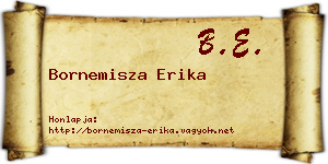 Bornemisza Erika névjegykártya